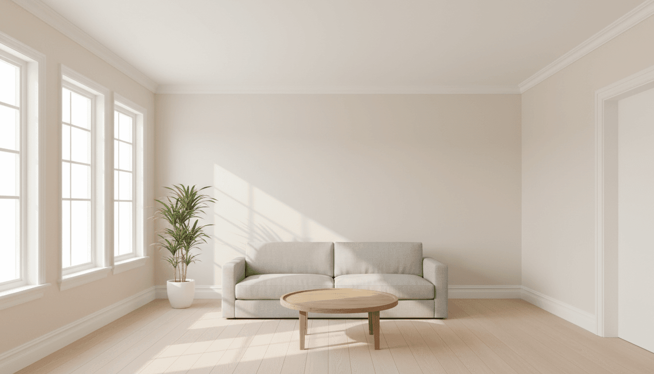 Completed interior painting project